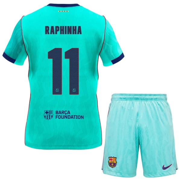 FC Barcelona Raphinha 11 Tredjedrakt Barn 2026-27 - med Bukse FC Barcelona Raphinha 11 Tredjedrakt Barn 2026-27 - med Bukse