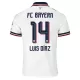 FC Bayern München Luis Díaz 14 Bortedrakt Herre 2026-27 FC Bayern München Luis Díaz 14 Bortedrakt Herre 2026-27