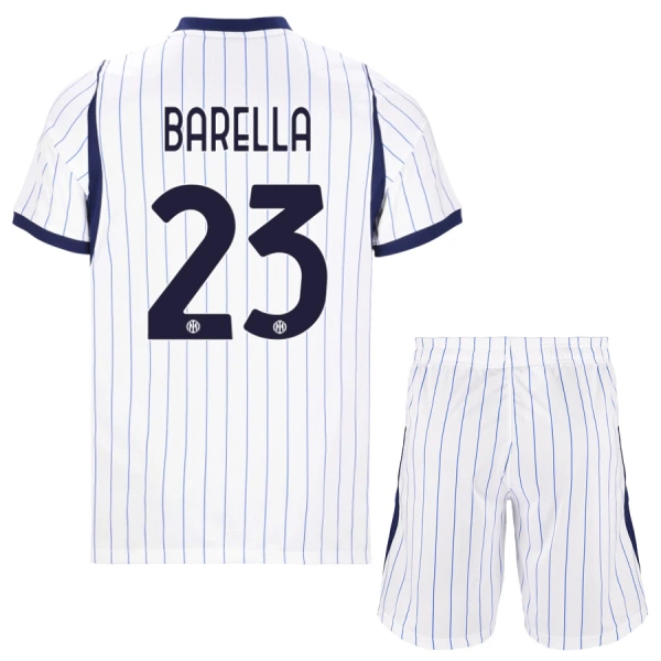 Inter Milan Barella 23 Bortedrakt Barn 2026-27 - med Bukse Inter Milan Barella 23 Bortedrakt Barn 2026-27 - med Bukse