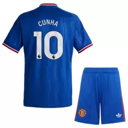 Manchester United Cunha 10 Bortedrakt Barn 2026-27 - med Bukse Manchester United Cunha 10 Bortedrakt Barn 2026-27 - med Bukse
