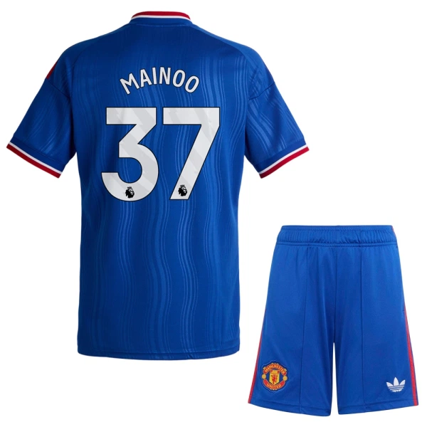 Manchester United Mainoo 37 Bortedrakt Barn 2026-27 - med Bukse Manchester United Mainoo 37 Bortedrakt Barn 2026-27 - med Bukse