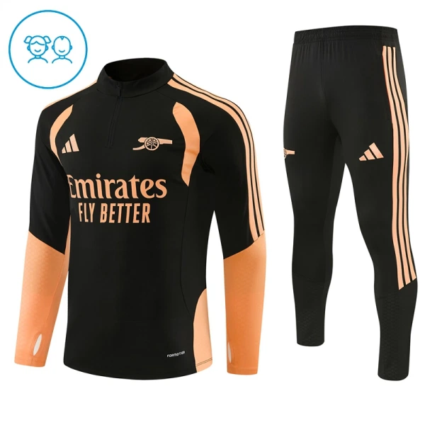 Arsenal Kvart-Zip Trenings Collegegenser Barn 2026-27 Svart Arsenal Kvart-Zip Trenings Collegegenser Barn 2026-27 Svart