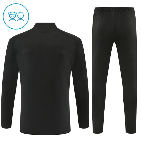 Arsenal Kvart-Zip Trenings Collegegenser Barn 2026-27 Svart