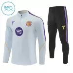 Barcelona Kvart-Zip Trenings Collegegenser Barn 2026-27 Hvit