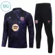 Barcelona Kvart-Zip Trenings Collegegenser Barn 2026-27 Svart