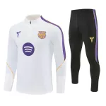 Barcelona Kvart-Zip Trenings Collegegenser Herre 2026-27 Hvit