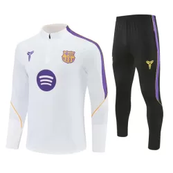Barcelona Kvart-Zip Trenings Collegegenser Herre 2026-27 Hvit Barcelona Kvart-Zip Trenings Collegegenser Herre 2026-27 Hvit