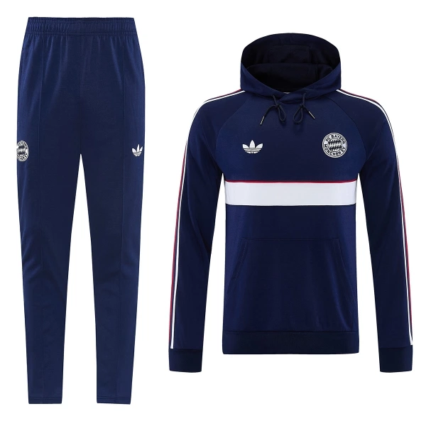 Bayern München Hoodie Trenings Collegegenser Herre 2026-27 Navy Bayern München Hoodie Trenings Collegegenser Herre 2026-27 Navy