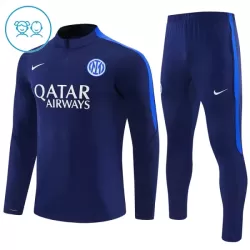 Inter Milan Kvart-Zip Trenings Collegegenser Barn 2026-27 Blå