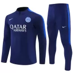 Inter Milan Kvart-Zip Trenings Collegegenser Herre 2026-27 Blå