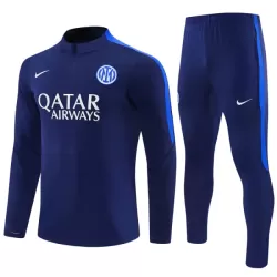 Inter Milan Kvart-Zip Trenings Collegegenser Herre 2026-27 Blå