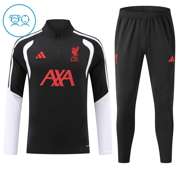 Liverpool Kvart-Zip Trenings Collegegenser Barn 2026-27 Svart Liverpool Kvart-Zip Trenings Collegegenser Barn 2026-27 Svart