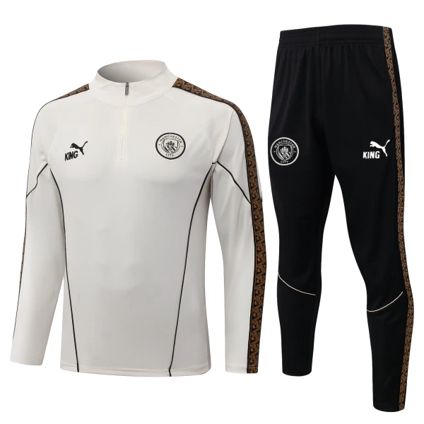 Manchester City Kvart-Zip Trenings Collegegenser Herre 2026-27 Grå Manchester City Kvart-Zip Trenings Collegegenser Herre 2026-27 Grå