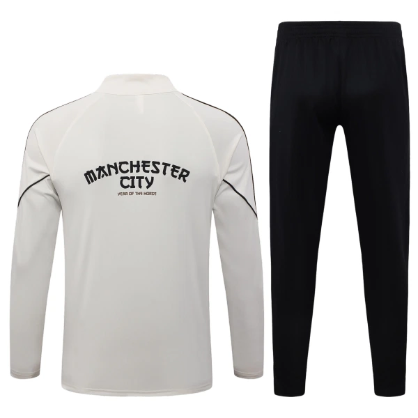 Manchester City Kvart-Zip Trenings Collegegenser Herre 2026-27 Grå