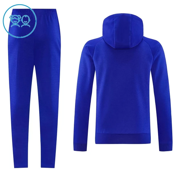 Manchester United Hoodie Trenings Collegegenser Barn 2026-27 Blå