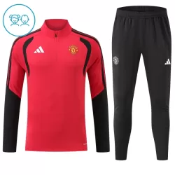 Manchester United Kvart-Zip Trenings Collegegenser Barn 2026-27 Rød Manchester United Kvart-Zip Trenings Collegegenser Barn 2026-27 Rød