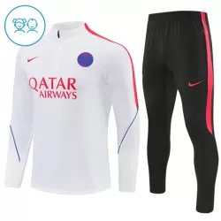 Paris Saint-Germain Kvart-Zip Trenings Collegegenser Barn 2026-27 Hvit
