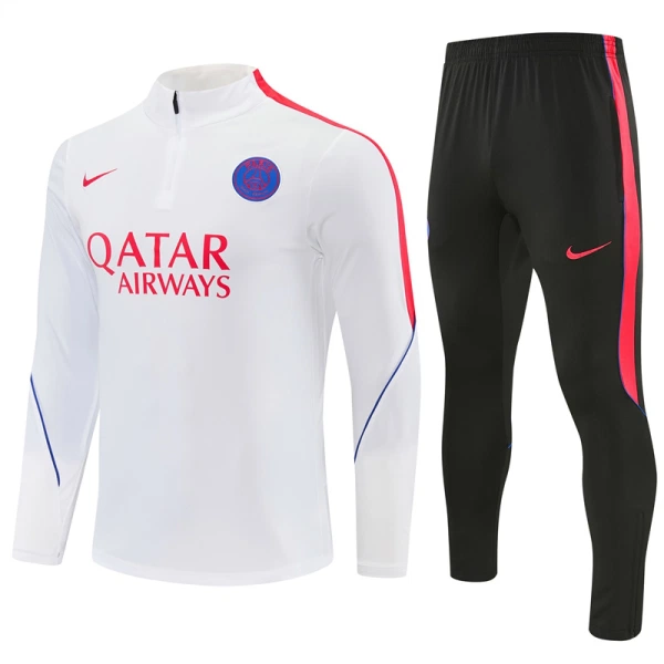 Paris Saint-Germain Kvart-Zip Trenings Collegegenser Herre 2026-27 Hvit