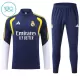 Real Madrid Kvart-Zip Trenings Collegegenser Barn 2026-27 Blå Real Madrid Kvart-Zip Trenings Collegegenser Barn 2026-27 Blå