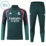 Real Madrid Kvart-Zip Trenings Collegegenser Barn 2026-27 Grønn