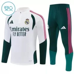 Real Madrid Kvart-Zip Trenings Collegegenser Barn 2026-27 Hvit Real Madrid Kvart-Zip Trenings Collegegenser Barn 2026-27 Hvit