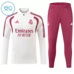 Real Madrid Kvart-Zip Trenings Collegegenser Barn 2026-27 Hvit