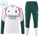 Real Madrid Kvart-Zip Trenings Collegegenser Barn 2026-27 Hvit Real Madrid Kvart-Zip Trenings Collegegenser Barn 2026-27 Hvit