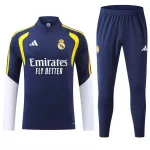 Real Madrid Kvart-Zip Trenings Collegegenser Herre 2026-27 Blå