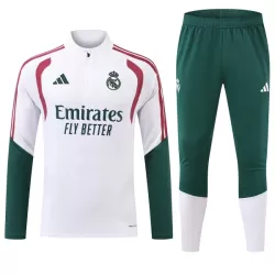 Real Madrid Kvart-Zip Trenings Collegegenser Herre 2026-27 Hvit Real Madrid Kvart-Zip Trenings Collegegenser Herre 2026-27 Hvit