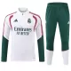 Real Madrid Kvart-Zip Trenings Collegegenser Herre 2026-27 Hvit Real Madrid Kvart-Zip Trenings Collegegenser Herre 2026-27 Hvit