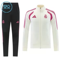 Real Madrid Treningsjakkedresser Barn 2026-27 Hvit Real Madrid Treningsjakkedresser Barn 2026-27 Hvit
