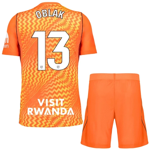 Atlético Madrid Oblak 13 Keeper Drakt Barn 2026-27 Oransje