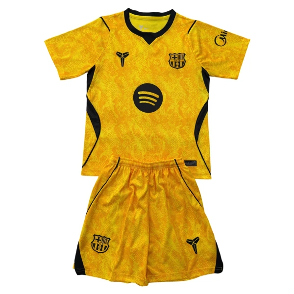 FC Barcelona Keeper Bortedrakt Barn 2026-27 Gul - med Bukse FC Barcelona Keeper Bortedrakt Barn 2026-27 Gul - med Bukse
