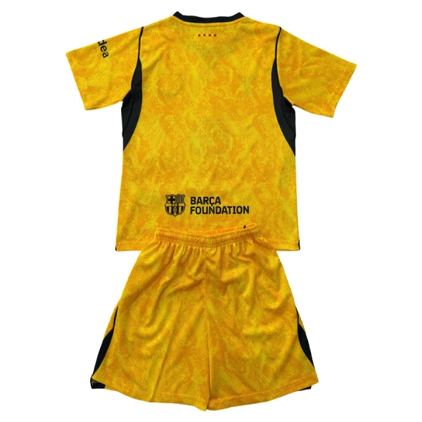 FC Barcelona Keeper Bortedrakt Barn 2026-27 Gul - med Bukse