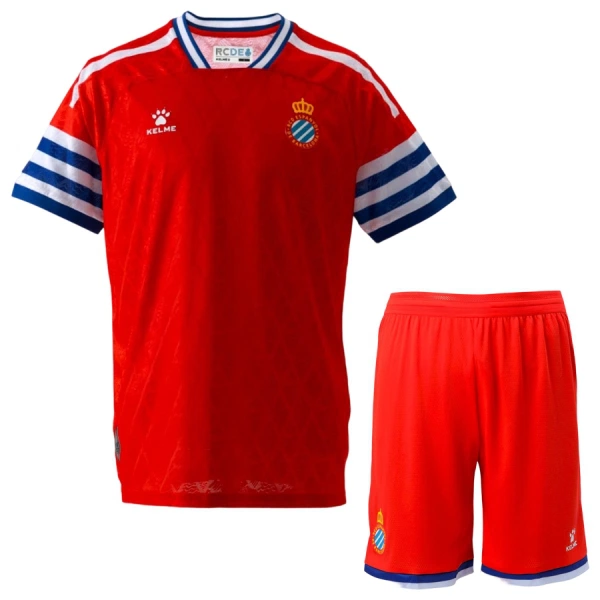 RCD Espanyol Bortedrakt Barn 2026-27 - med Bukse RCD Espanyol Bortedrakt Barn 2026-27 - med Bukse