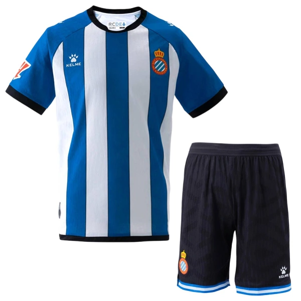 RCD Espanyol Hjemmedrakt Barn 2026-27 - med Bukse RCD Espanyol Hjemmedrakt Barn 2026-27 - med Bukse
