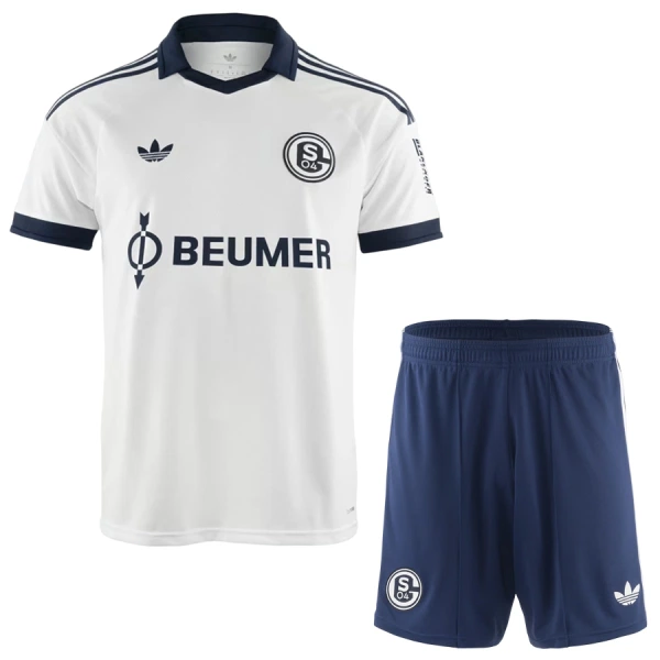 Schalke 04 Bortedrakt Barn 2026-27 - med Bukse Schalke 04 Bortedrakt Barn 2026-27 - med Bukse