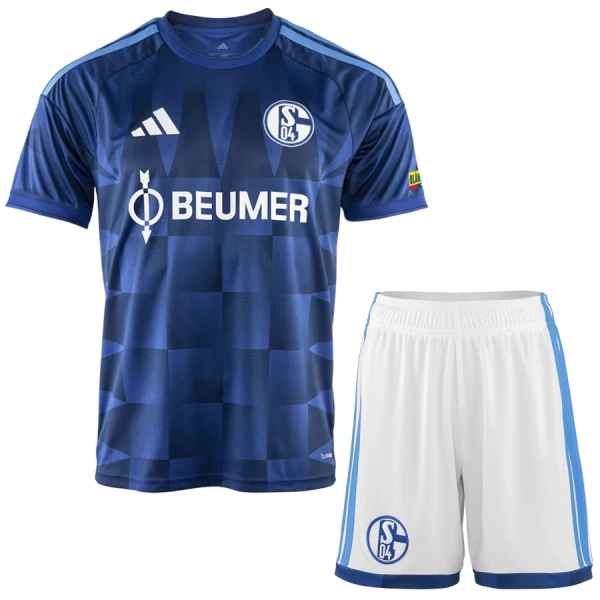 Schalke 04 Hjemmedrakt Barn 2026-27 - med Bukse Schalke 04 Hjemmedrakt Barn 2026-27 - med Bukse
