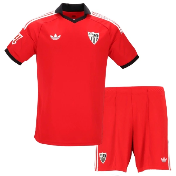 Sevilla FC Bortedrakt Barn 2026-27 - med Bukse Sevilla FC Bortedrakt Barn 2026-27 - med Bukse